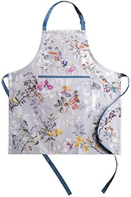 Maison d' Hermine Equinoxe 100% Cotton 1 Piece Kitchen Apron with an Adjustable Neck & Hidden Cen... | Amazon (US)