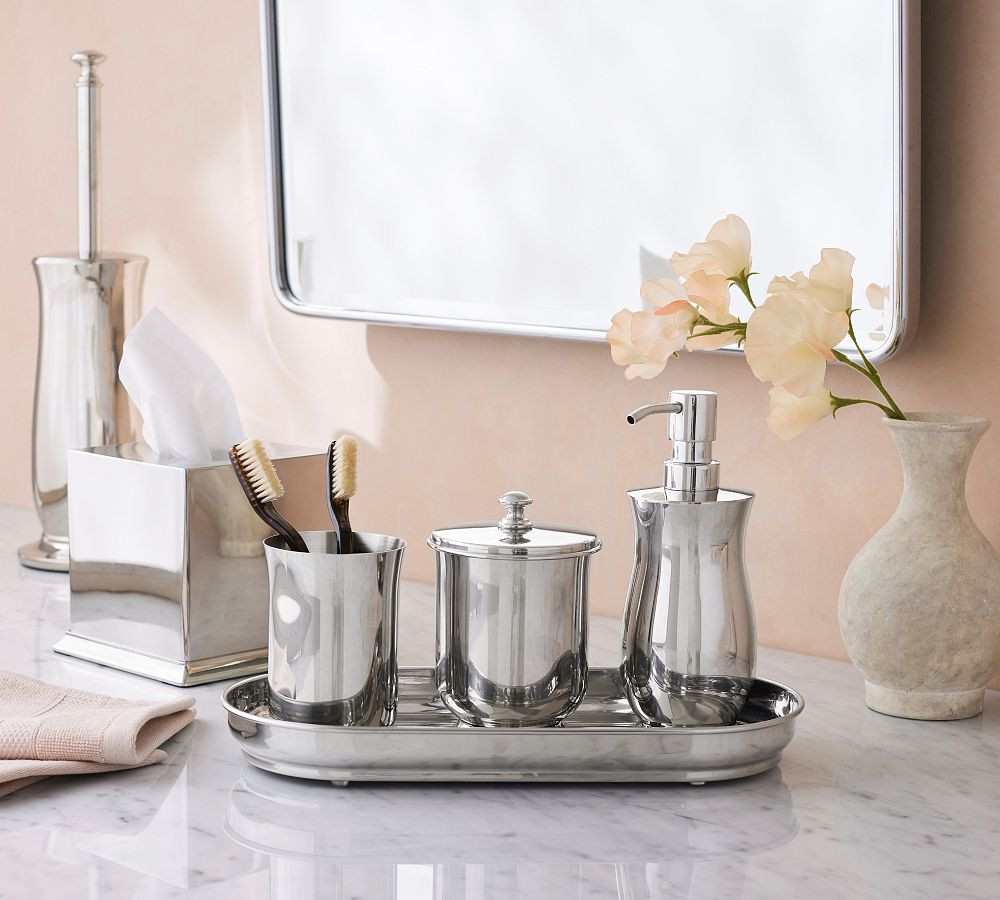 Mercer Polished Nickel Bathroom Accessories | Pottery Barn (US)