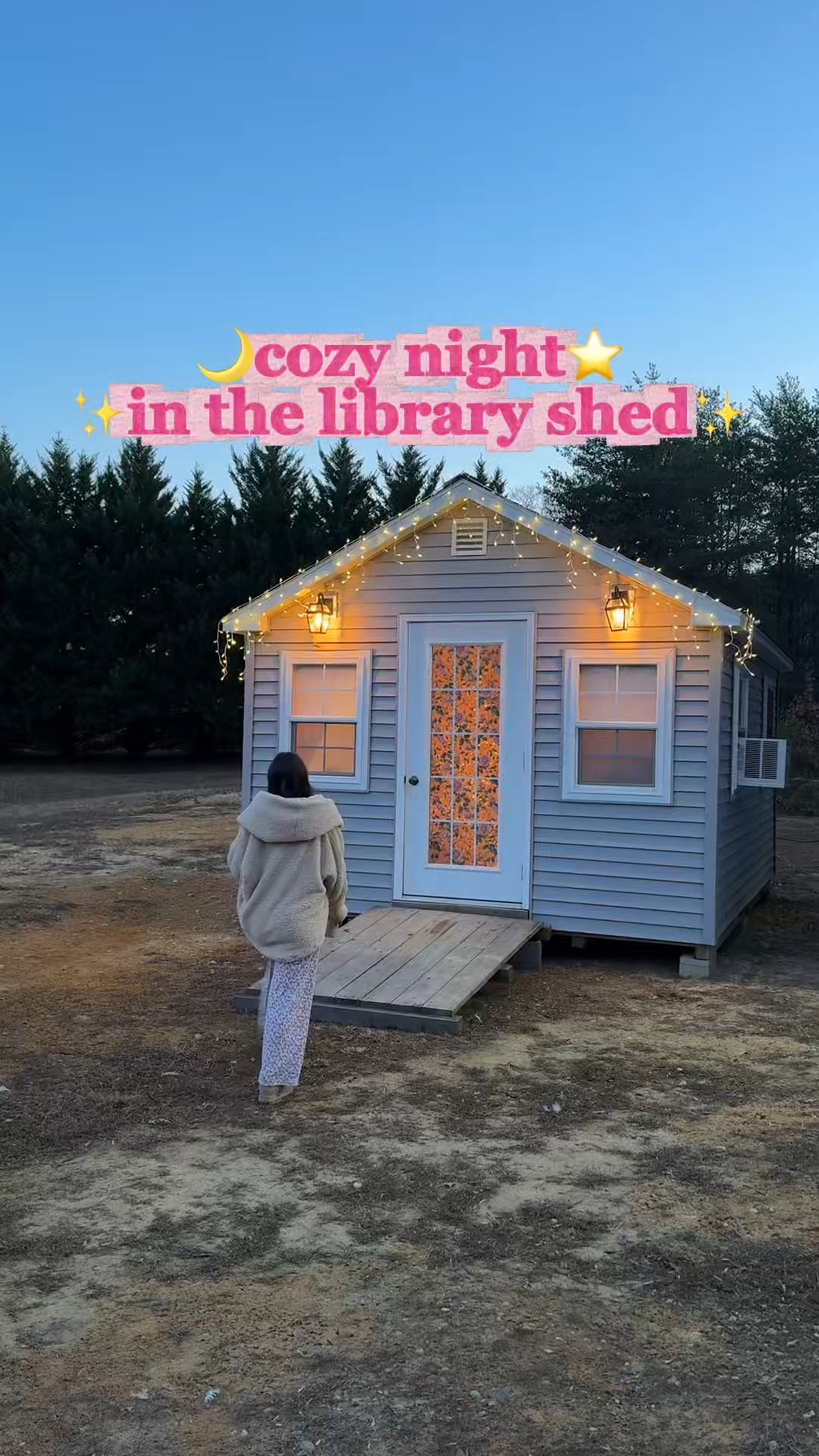 🌙⭐️cozy night in the library shed📚💖✨
✨outfit details & decor linked here✨
💗more shed finds are on my Amazon storefront!

#LTKdayinmylife #LTKvlog #LTKHome