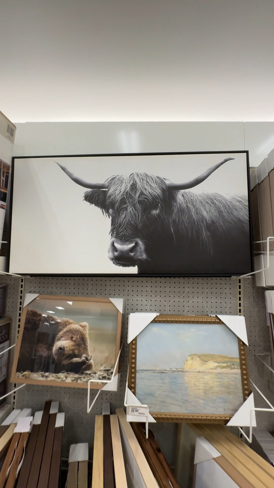 This 47" x 24" Highland Cow Framed Canvas from Threshold brings modern flair to your interior. A must-have addition to any room, this framed wall art features a stunning cow — giving your wall a little personality without overwhelming the decor in the room. This decorative wall art is encased in a sleek frame that offers clean style.


#LTKHome #LTKFindsUnder100