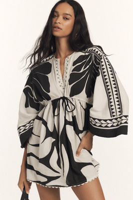 Conditions Apply Rickrack Printed Kaftan | Anthropologie (US)