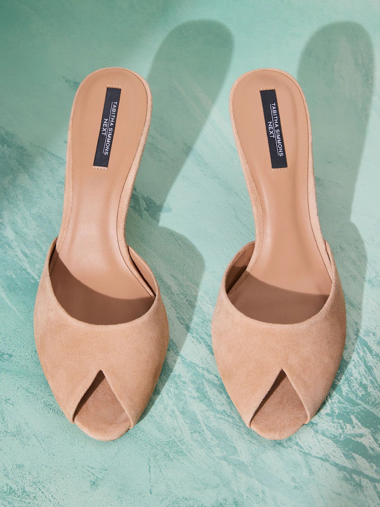 Camel - Tabitha Simmons x Next Eileen Peeptoe Slipper | Next EU