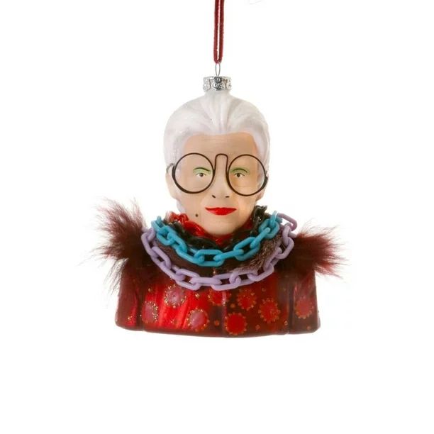 Fashion Icon IRIS APFEL Glass Christmas Ornament by Cody Foster - Walmart.com | Walmart (US)