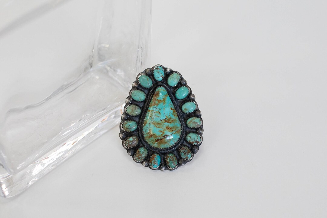 Turquoise ring size, 8 | Etsy (US)
