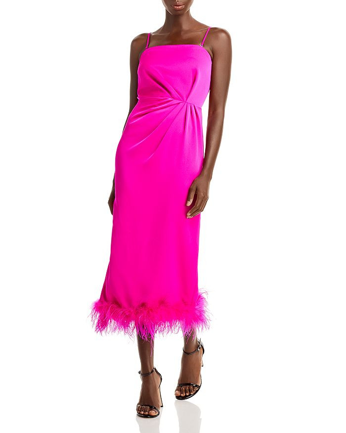 Mareena Feather Column Midi Dress | Bloomingdale's (US)