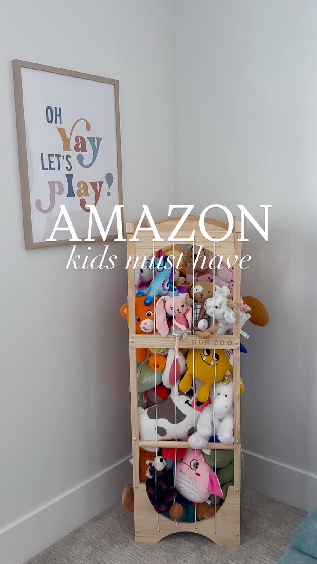 This storage zoo for stuffed animals is the perfect storage solution! 🙌🏼 They are easy to grab in and out and the floor is actually visible now! 🦁🐼🐒

#amazonmusthave #amazonfavorites #kidsfavorite #thesistershoppers #kidsroom 

#LTKHome #LTKmomlife #LTKKids