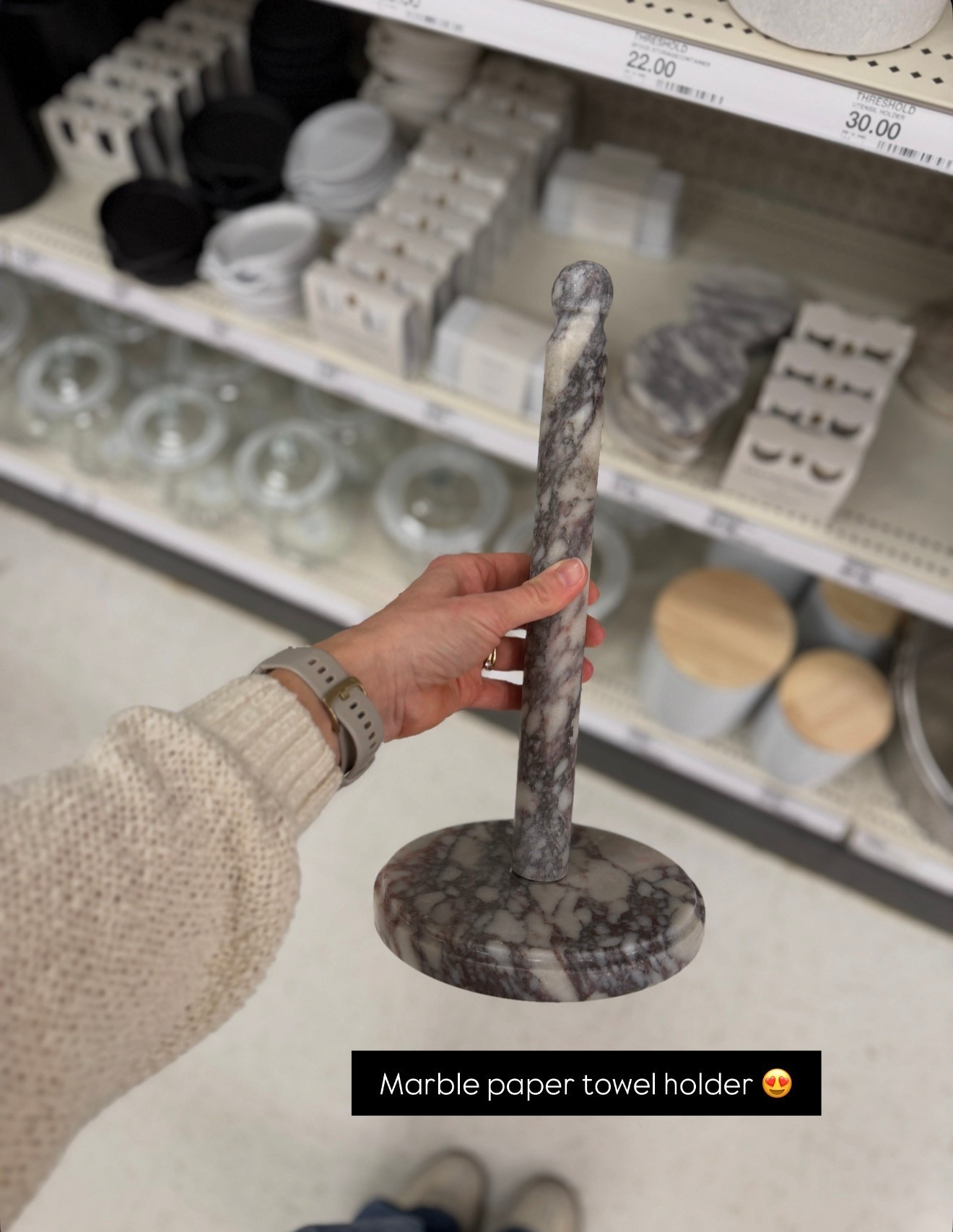 This marble paper towel holder from Target is on my wish list 😍

#LTKHome