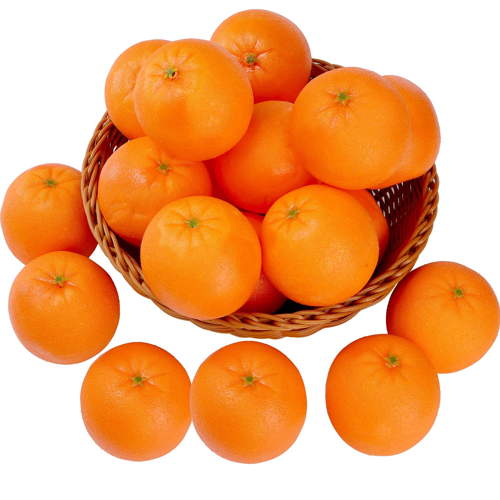 ZEAYEA 24 Pcs Artificial Oranges, Decorative Fake Oranges for Decoration Lifelike, Realistic Fake... | Amazon (US)