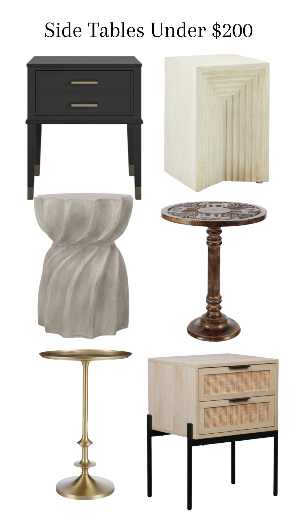 Side Tables Under $200 #sidetable #homedecor #under200 #interiordesigm

#LTKFind #LTKstyletip #LTKhome