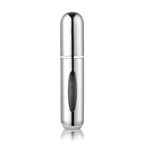 YOCASII Silver Refillable Perfume Bottle for Travel, Portable Perfume Refill Pump, Refill Perfume Bottles in Travel Size, Perfume Bottles Empty, Travel Cologne Sprayer | Amazon (US)