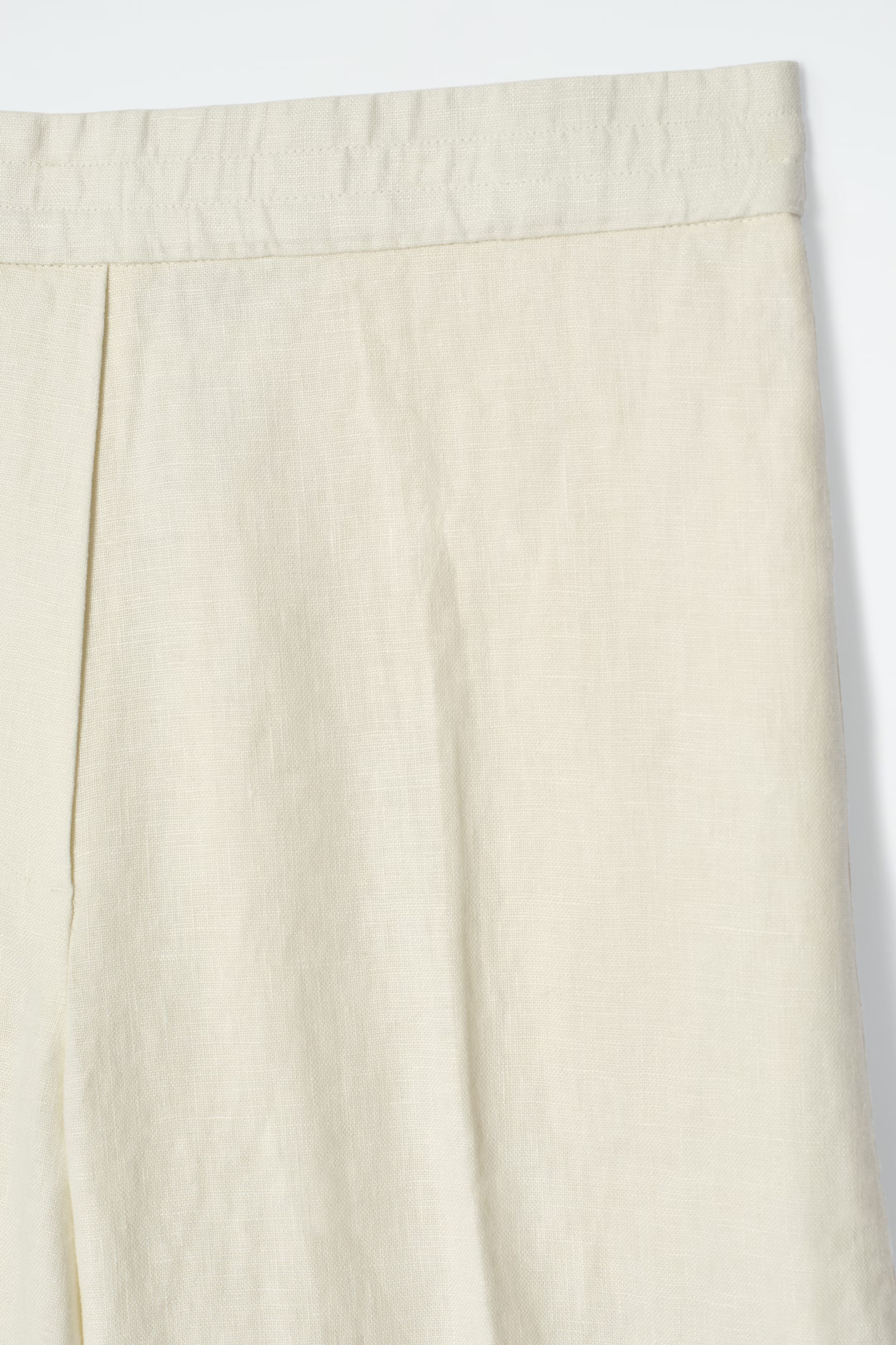 STRAIGHT-LEG TAILORED LINEN TROUSERS - BUTTER YELLOW | COS | COS UK