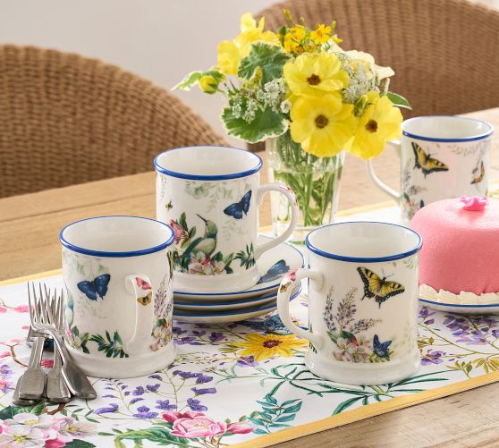 Meadow Stoneware Mugs - Set of 4 | Pottery Barn (US)