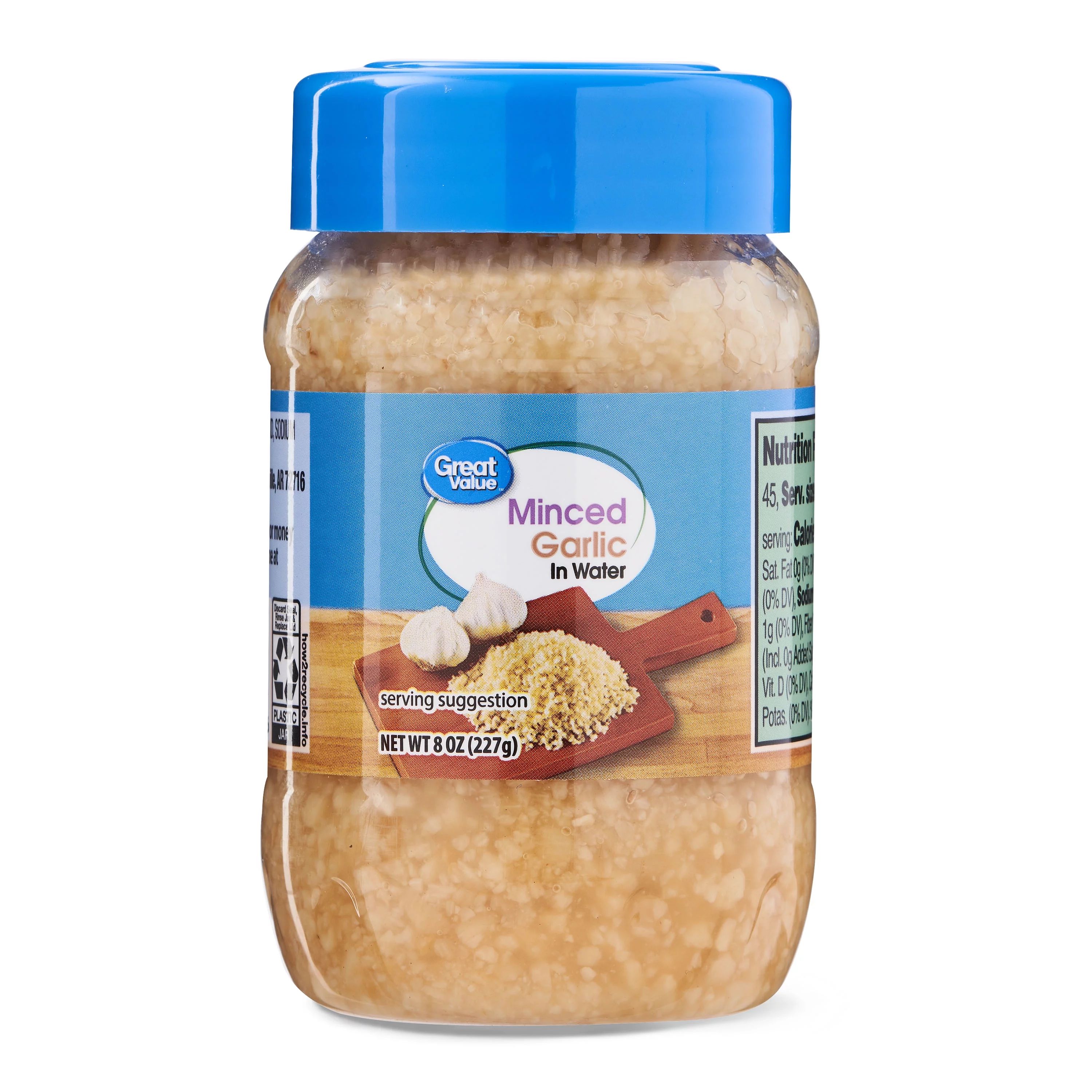 Great Value Minced Garlic in Water, 8 Ounce Jar | Walmart (US)