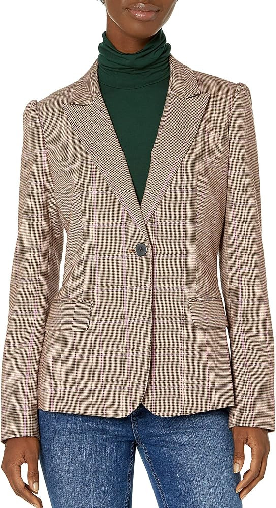 MILLY Women's Glyn Check Plaid Blazer | Amazon (US)