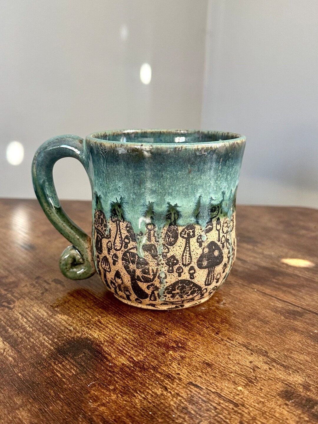 Retro Mushroom Mug  Handmade Pottery - Etsy | Etsy (US)