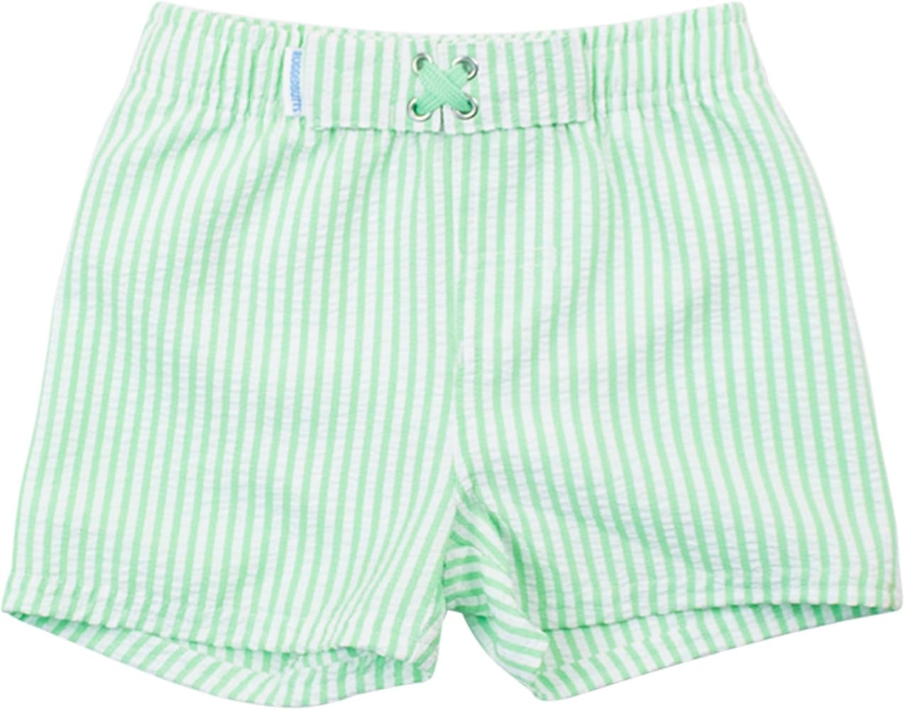 RUGGEDBUTTS Boys UPF50+ Sun Protection Seersucker Swim Trunks | Amazon (US)