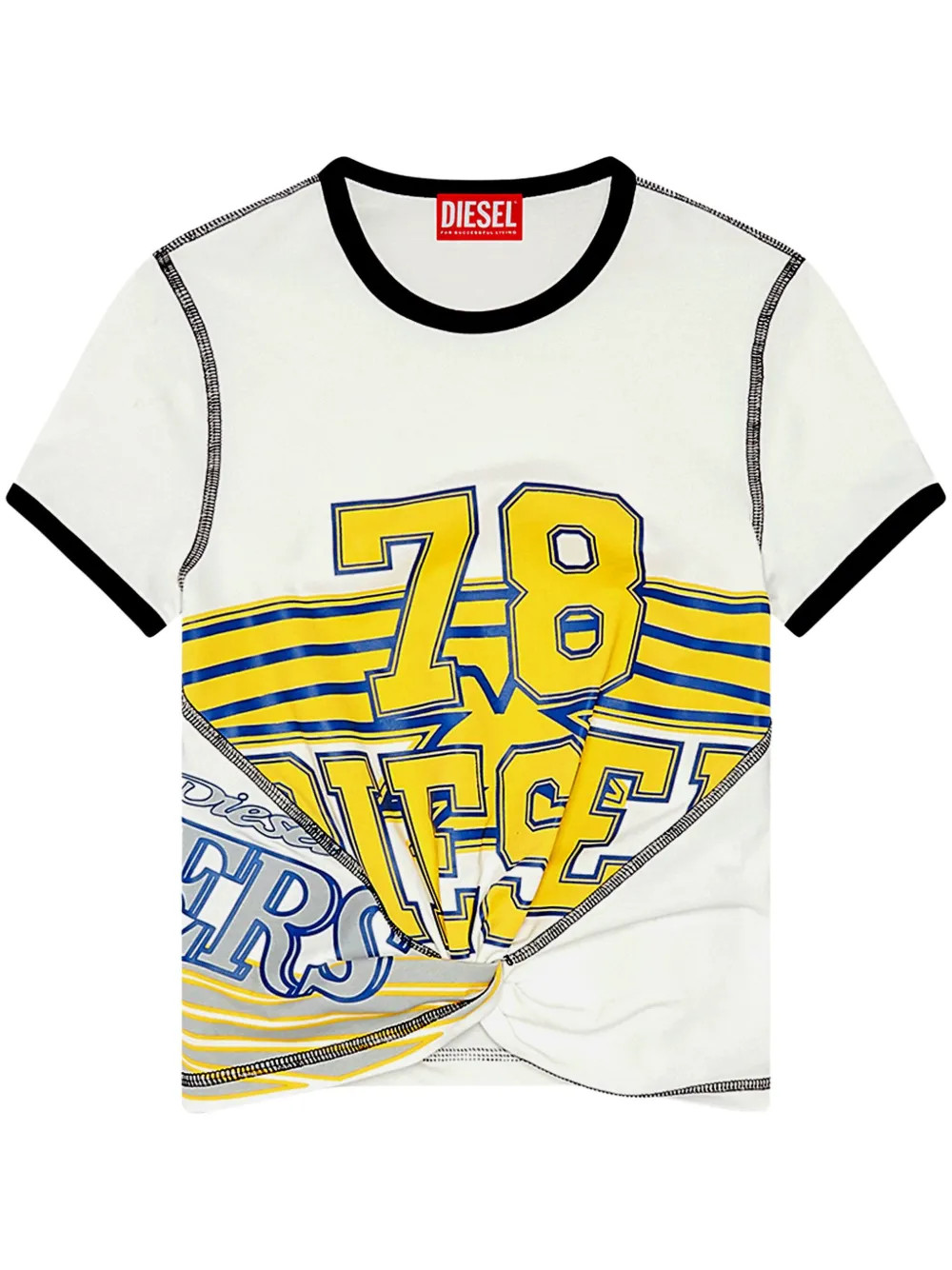 Diesel T-Lison Print Cotton T-shirt - Farfetch | Farfetch Global