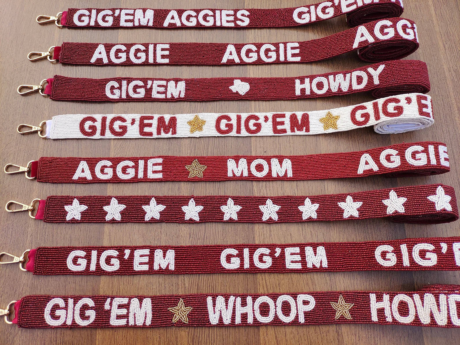 Texas A&M Belt | Aggies Beads Belt | Gig'em Howdy | Texas Aggies Beads Belt | Game Day Belt - Ets... | Etsy (US)