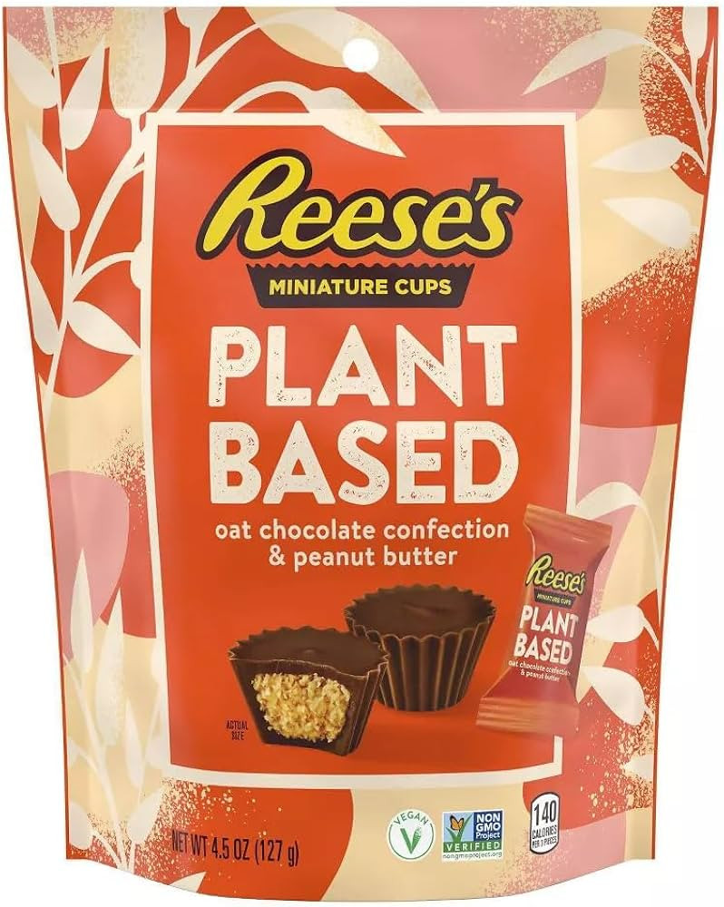 Plant-Based Oat Chocolate Peanut Butter Cups by Hershey's, 4.5 oz | Amazon (US)