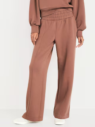 High-Waisted Bounce Fleece Wide-Leg Pants | Old Navy (US)