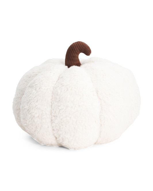 9x21 Sherpa Pumpkin Pillow | TJ Maxx