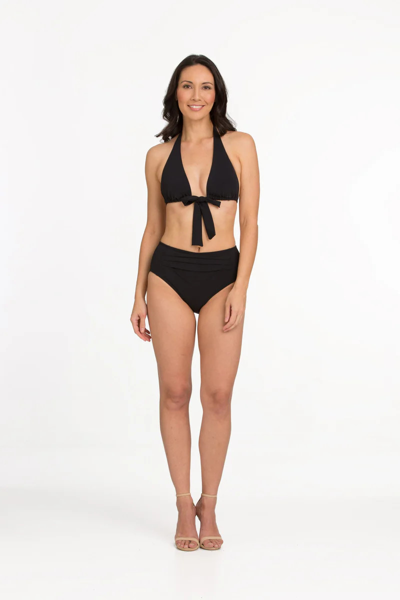 Solid Pleated Mid-Rise Bottom (Style 209) | Tara Grinna