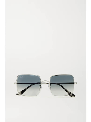 Ray-Ban - 1971 Square-frame Silver-tone And Acetate Sunglasses | NET-A-PORTER (US)