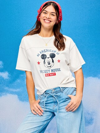 Old Navy x Disney Mickey Mouse Football-Style T-Shirt for Women | Old Navy (US)
