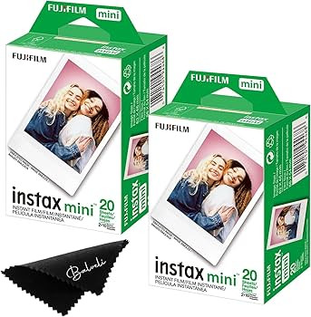 Fujifilm Instax Mini Film - Twin Packs (40 EXP Total), ISO 800, Compatible with Instax Mini Evo, ... | Amazon (US)