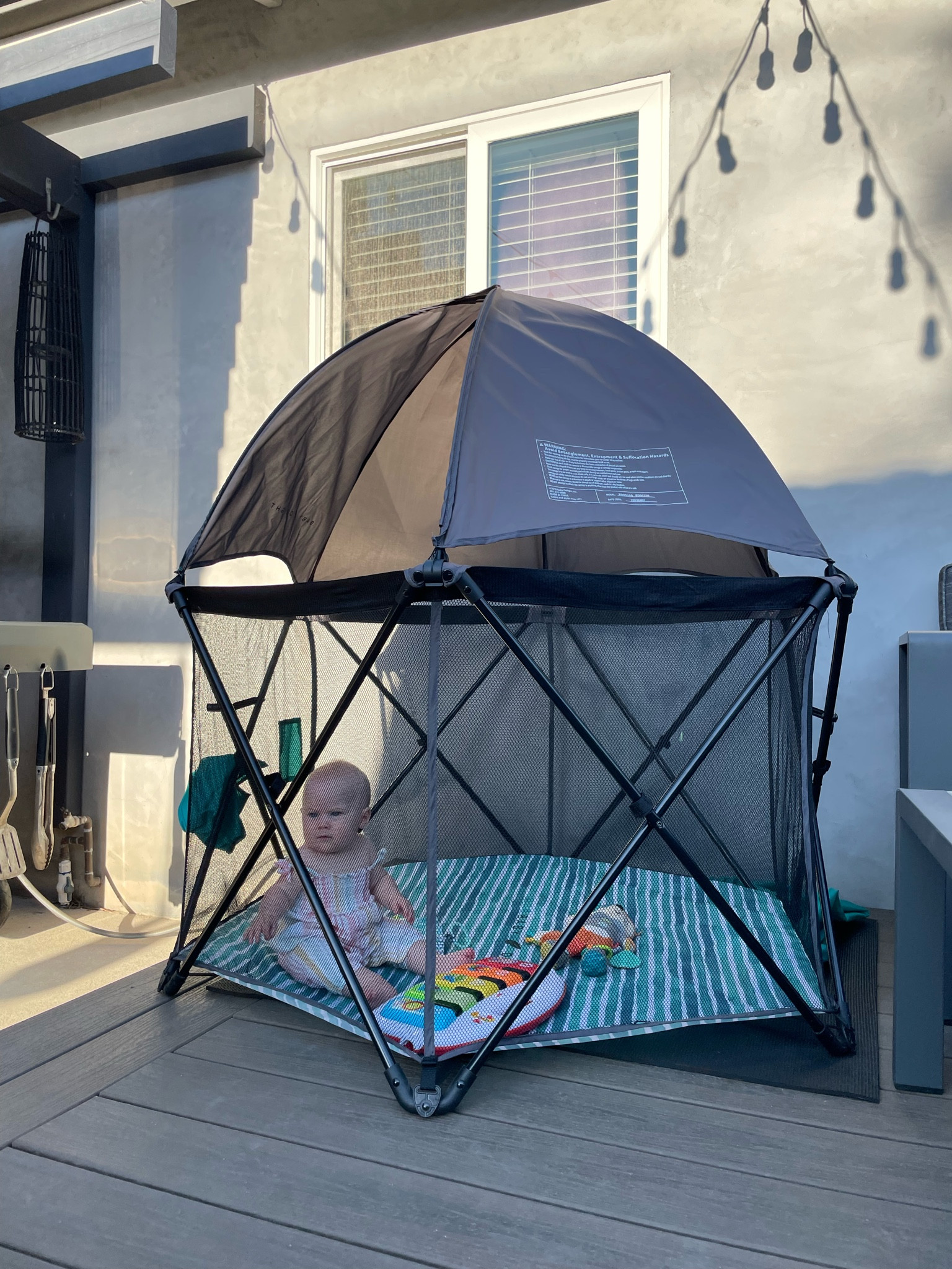 This little Playard is so nice for baby. Especially once they start crawling we love it especially in the sand when you don’t want them to eat handfuls of it. It folds up really nicely so transporting it is simple. The only downside is the bottom is thin so you might want to use a pad underneath. I linked the available one here as well. You can easily use this indoor or outdoor

#LTKBaby #LTKKids #LTKBump