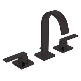 Speakman Lura 8 in. Widespread 2-Handle Bathroom Faucet with Pop-Up Drain Assembly in Matte Black... | The Home Depot