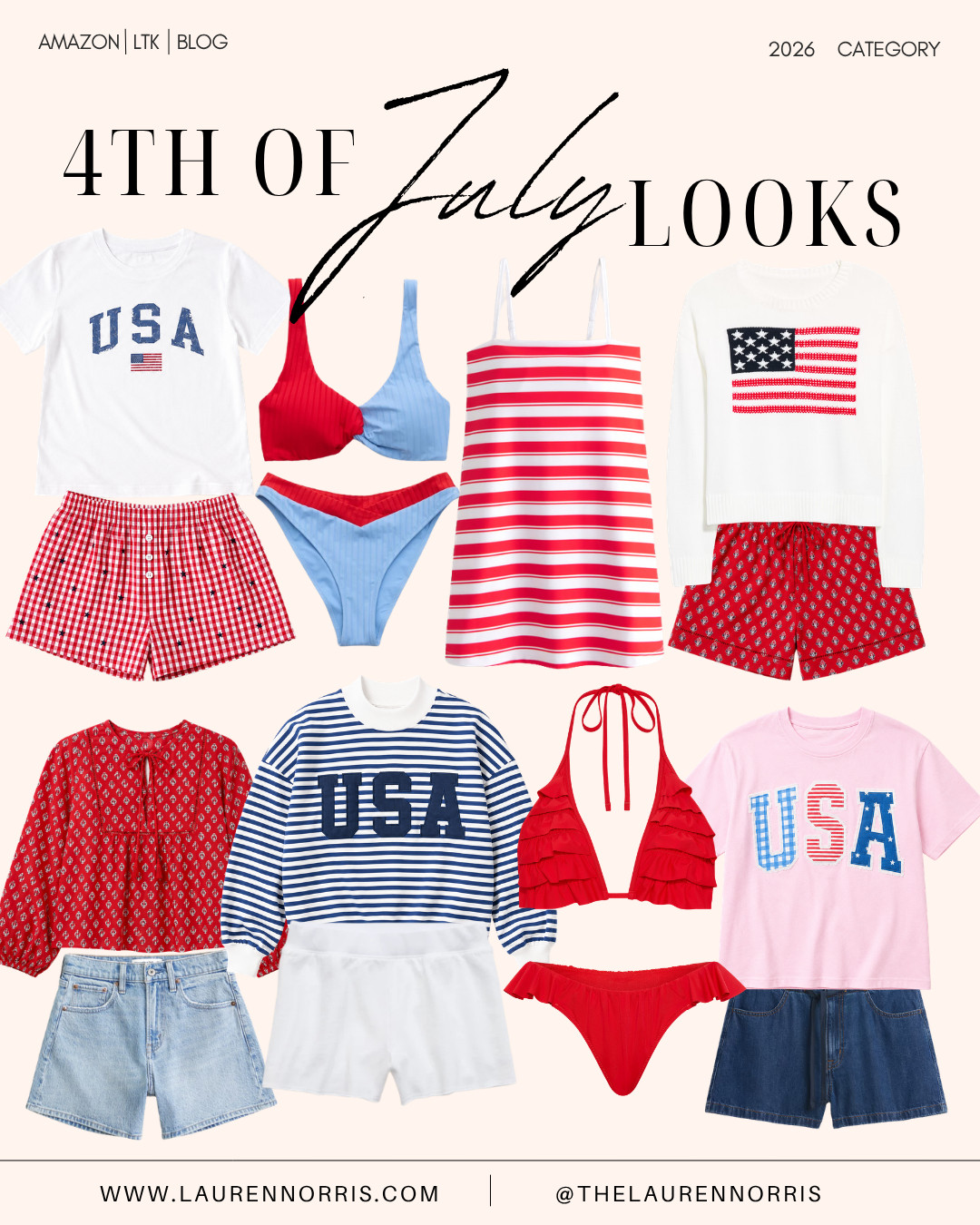 Some super cute looks to wear for the 4th of July! Some are from Pink Lilly and are an extra 25% off with code USA25 

patriotic looks, 4th of july outfits, USA ootd, patriotic outfit, America outfit, USA 

 #LTKootd #LTKSaleAlert #LTKTravel