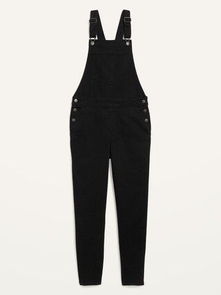 O.G. Straight Black-Wash Jean Overalls for Women | Old Navy (US)