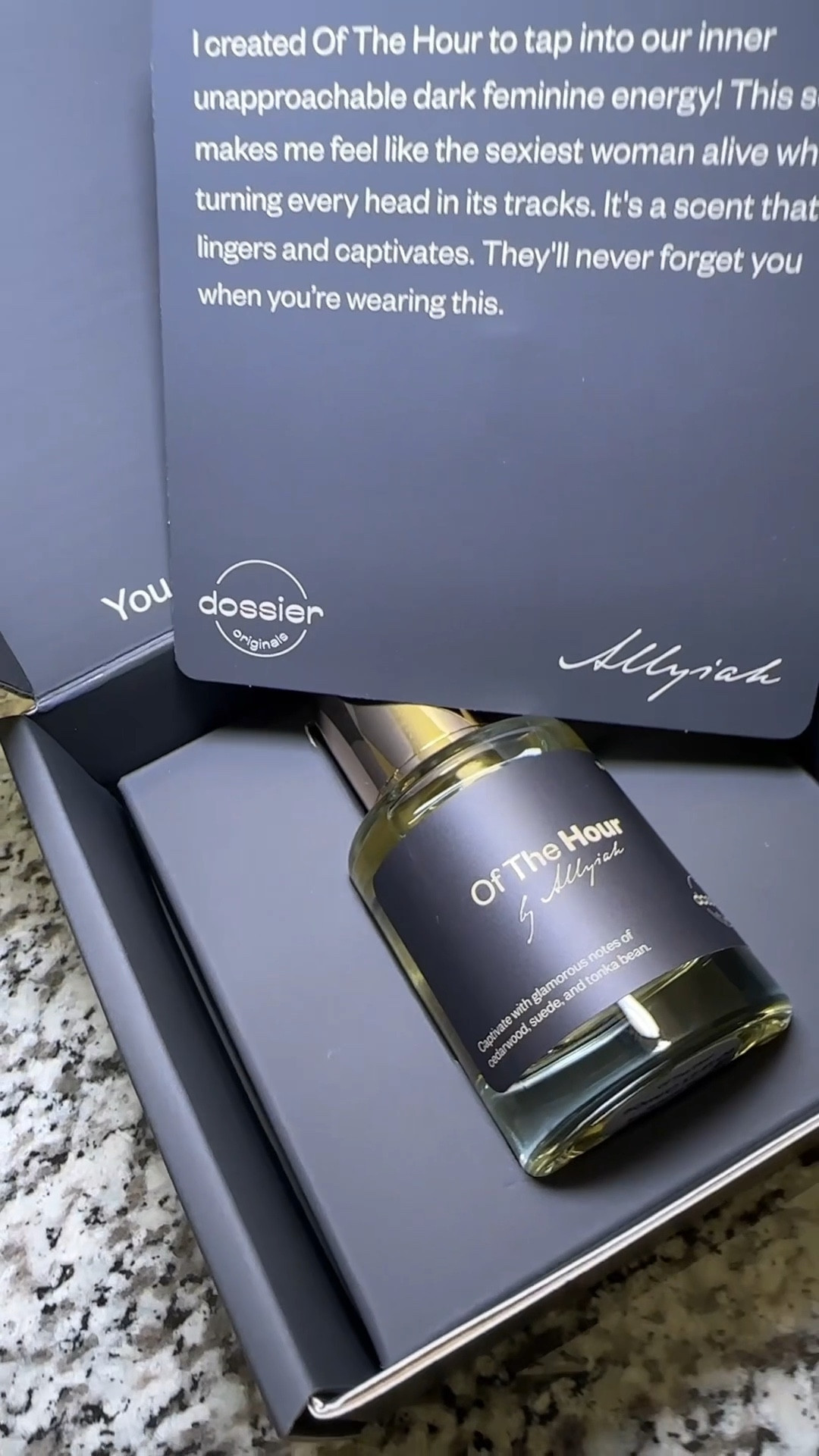 DOSSIER. Of the hour. A must have. Smells amazing. The perfect valentine perfume. #perfume #dossierperfume #ofthehourperfume #womensfragrances #cleanperfume #valentinesday

#LTKselfcare #LTKValentine #LTKBeauty