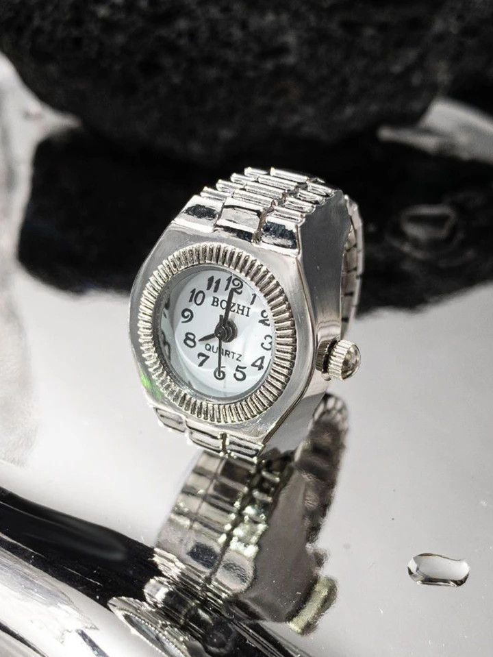 1pc Ring-Shaped Dial Quartz Watch With Arabic Numerals, INS Style, For Women As A Gift For Students Returning To School | SHEIN