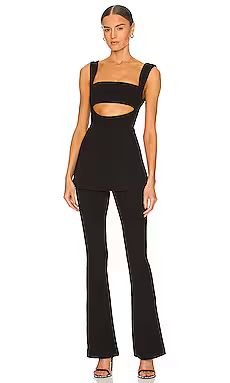 MISHA Costanza Jumpsuit in Black from Revolve.com | Revolve Clothing (Global)