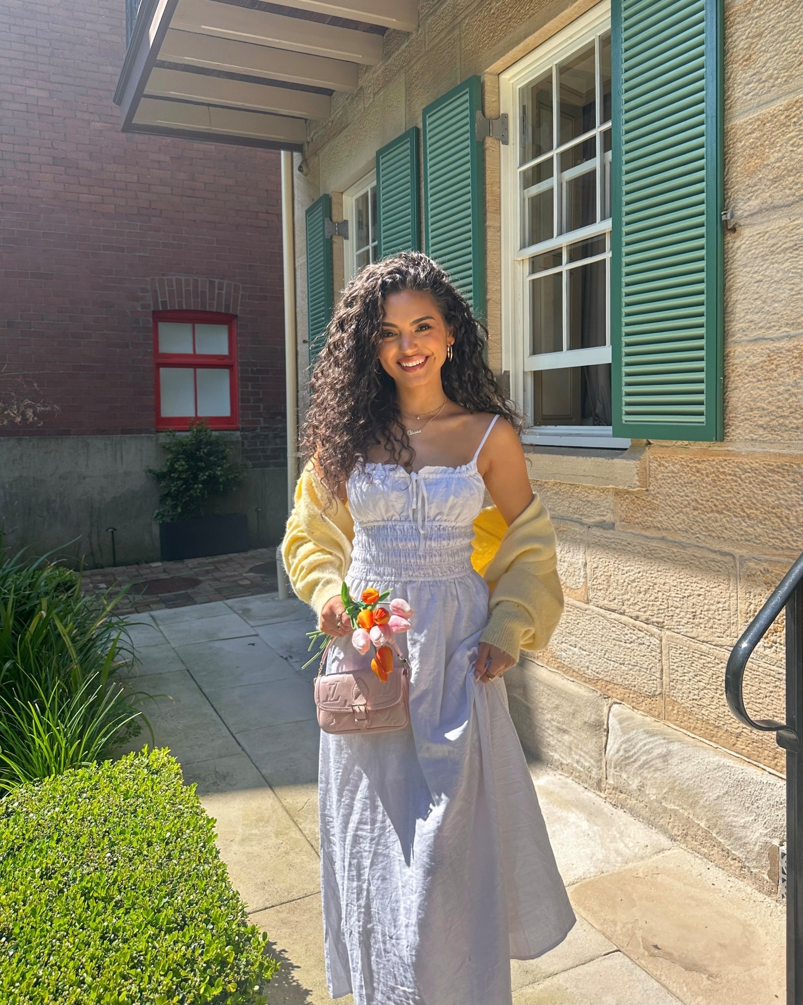 Comfiest summer dress - I’m wearing size small☀️ Cardigan is from White Fox and bag is Louis Vuitton #cottonon #summer #ltkaustralia 
