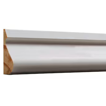 RELIABILT 5/8-in x 1-3/8-in x 8-ft Colonial Primed Pine L 163 Baseboard Moulding | Lowe's