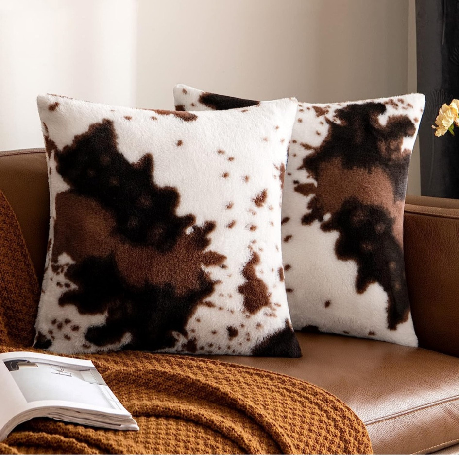 Woaboy Pack of 2 Luxury Faux Fur Throw Cowhide Fluffy Pillow Covers 18x18 Inch

$9.99!!

#homedecor #home #bohohome #boho #bohodecor #western #westerndecor #save #musthaves  

#LTKhome #LTKGiftGuide #LTKfindsunder50