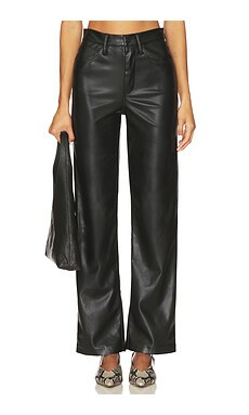 Joe's Jeans Margot Vegan Leather in Black from Revolve.com | Revolve Clothing (Global)