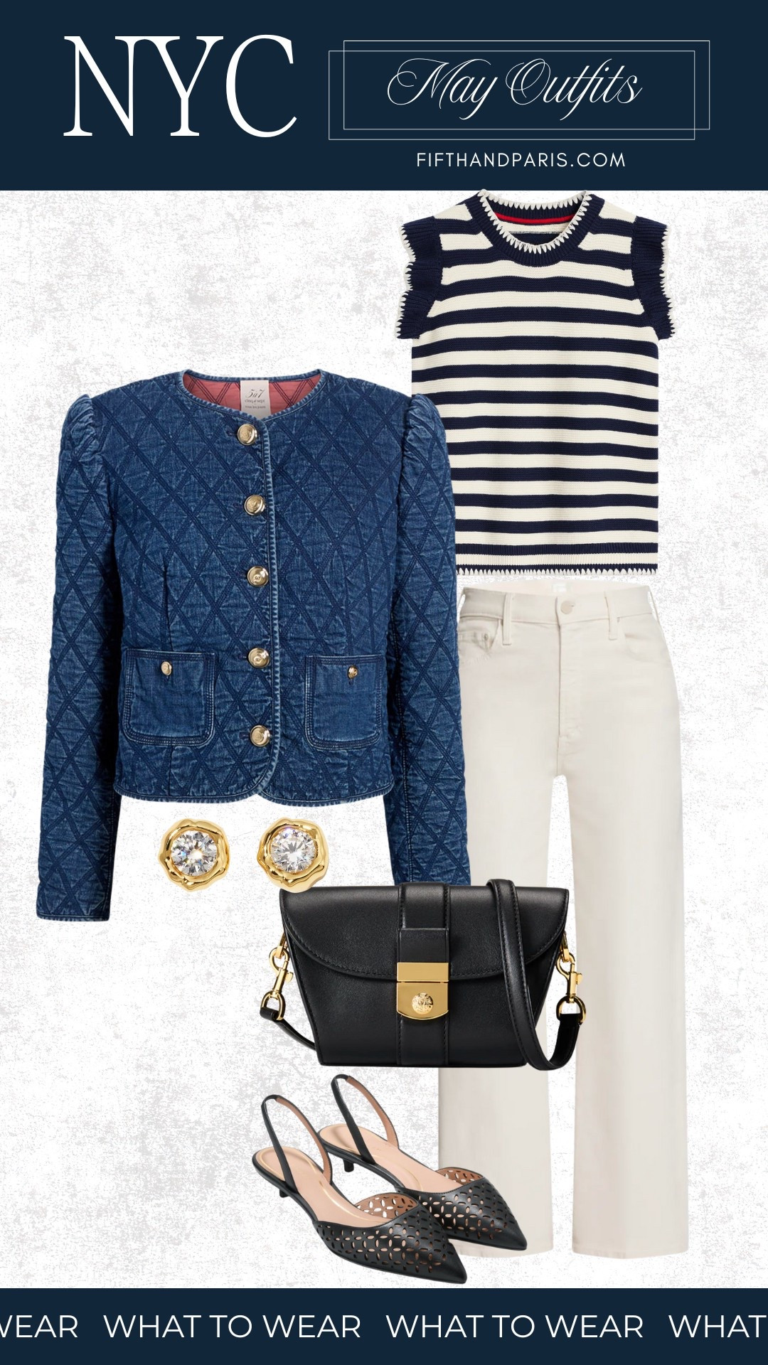 What to Wear in NYC. 

I’m obsessed with the quilted stitching on this denim jacket. And the crew neck collar gives it a modern and fresh feel. 

#LTKSeasonal #LTKStyleTip #LTKOver40