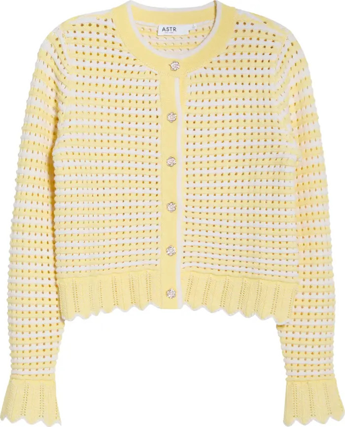 Karly Open Stitch Cardigan | Nordstrom