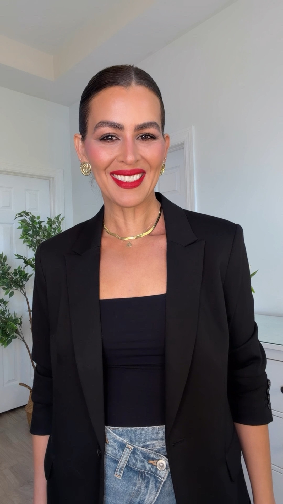 Adding everything ! Size 26 in jeans, I sized down. Size S in tank top. Lipstick is the mvp. 

#LTKOver40 #LTKootd #LTKU