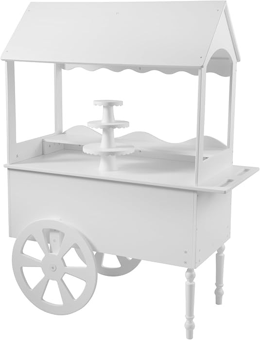 Candy Cart for Party - Cake Stand - Dessert cart - Decorated with Wheels for Birthdays Wedding - ... | Amazon (US)