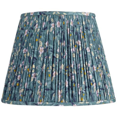 Springcrest Misha Blue Floral Pleated Lamp Shade 9x14x11 - #8705H | Lamps Plus | Lamps Plus