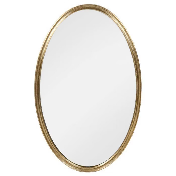 Cast Oval Decorative Wall Mirror Gold - Threshold™ designed with Studio McGee | Target