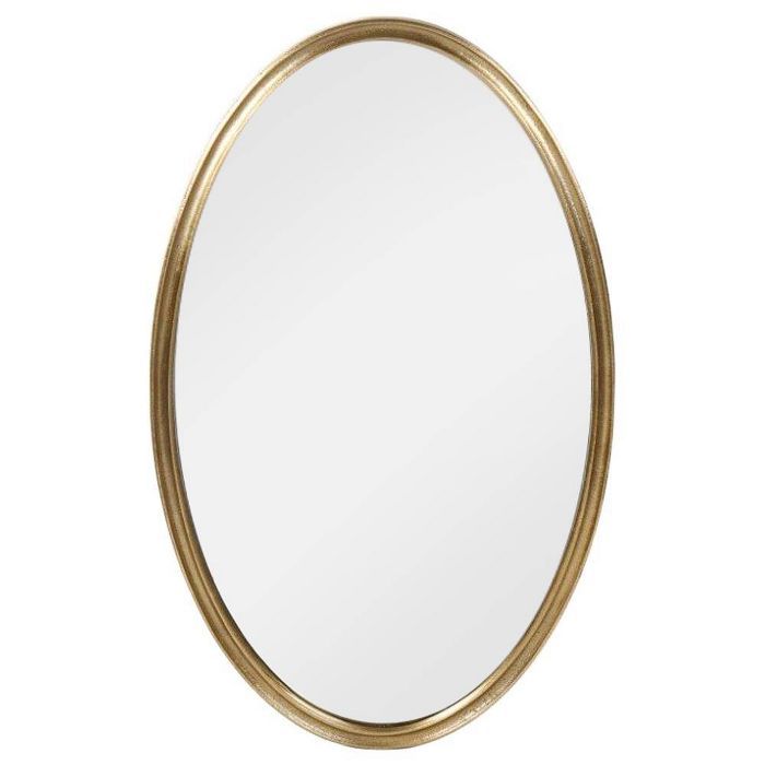 Cast Oval Decorative Wall Mirror Gold - Threshold™ designed with Studio McGee | Target