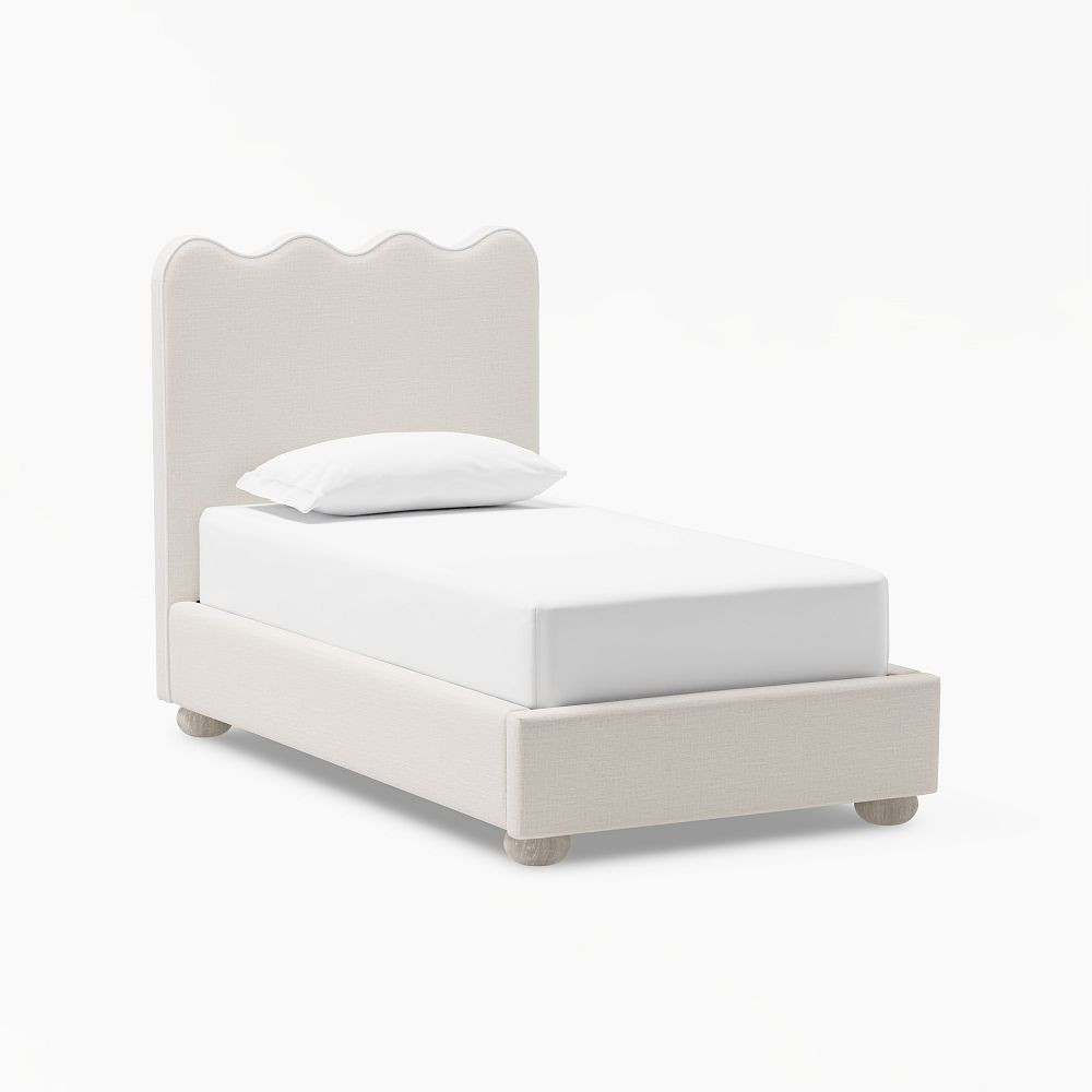 Millie Wavy Upholstered Classic Bed | Pottery Barn Teen