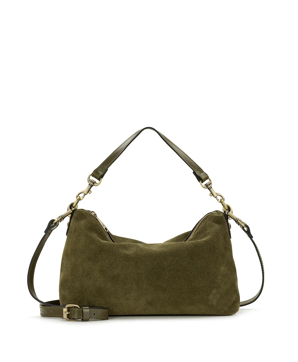 Kolena Crossbody | Suede Leather | Olive | Patricia Nash Designs