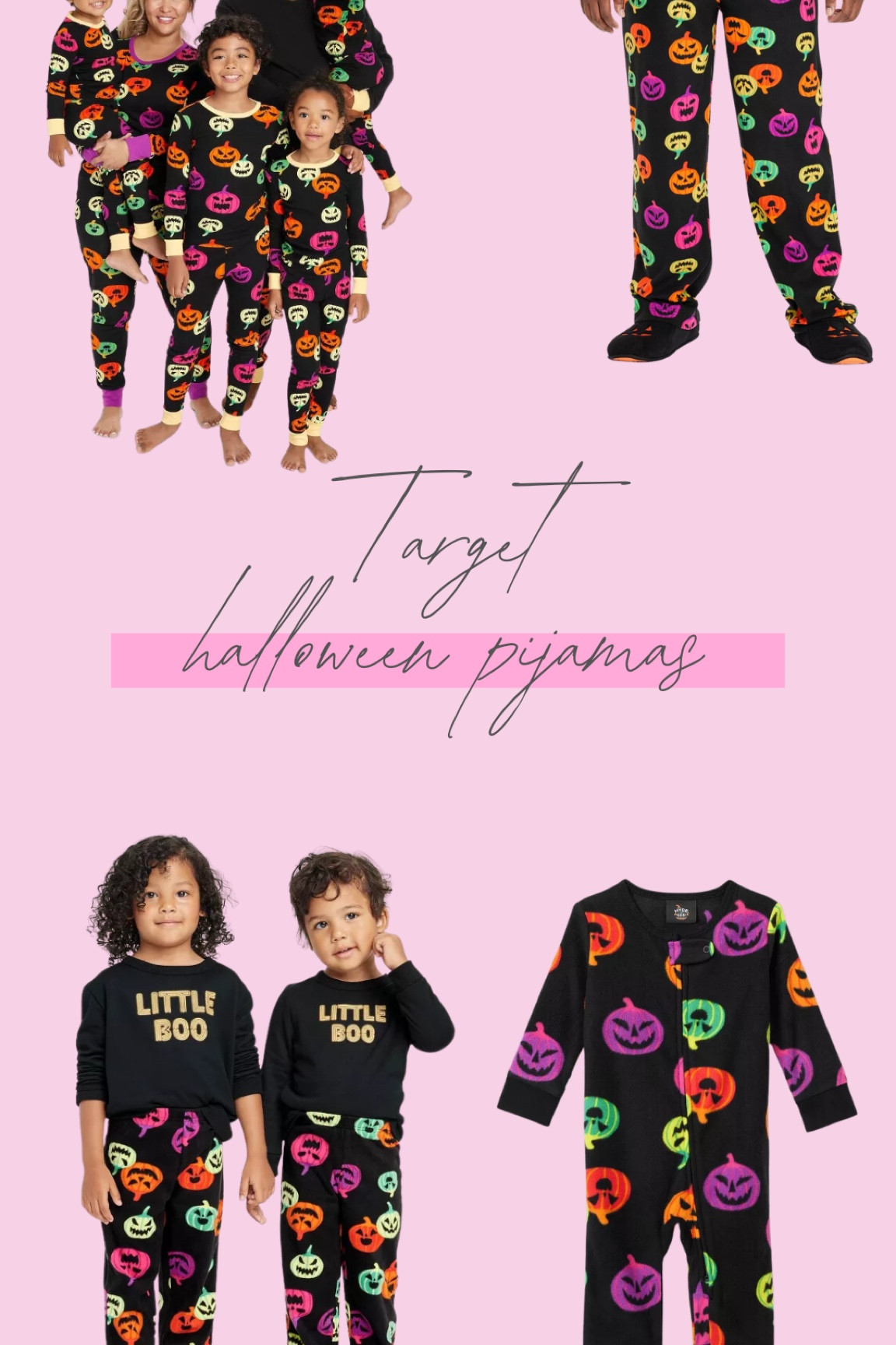 Halloween pajama set for the entire family. 100% cotton! Under $25 